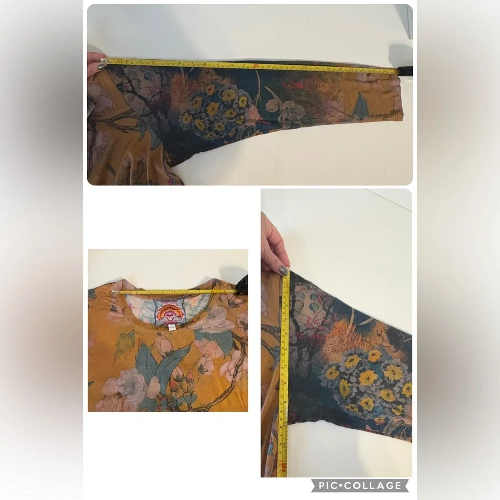 Johnny Was Traviata Lotus Swing Tunic Large EUC - Picture 10 of 12